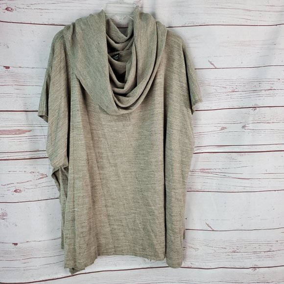 Dilliards One Size Fits All Cowl Neck Poncho Split Sides - Picture 1 of 6